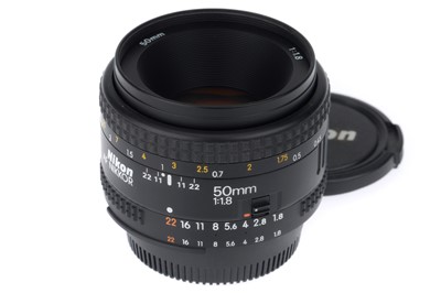 Lot 218 - A Nikon AF Nikkor 50mm f/1.8 F Mount Camera Lens