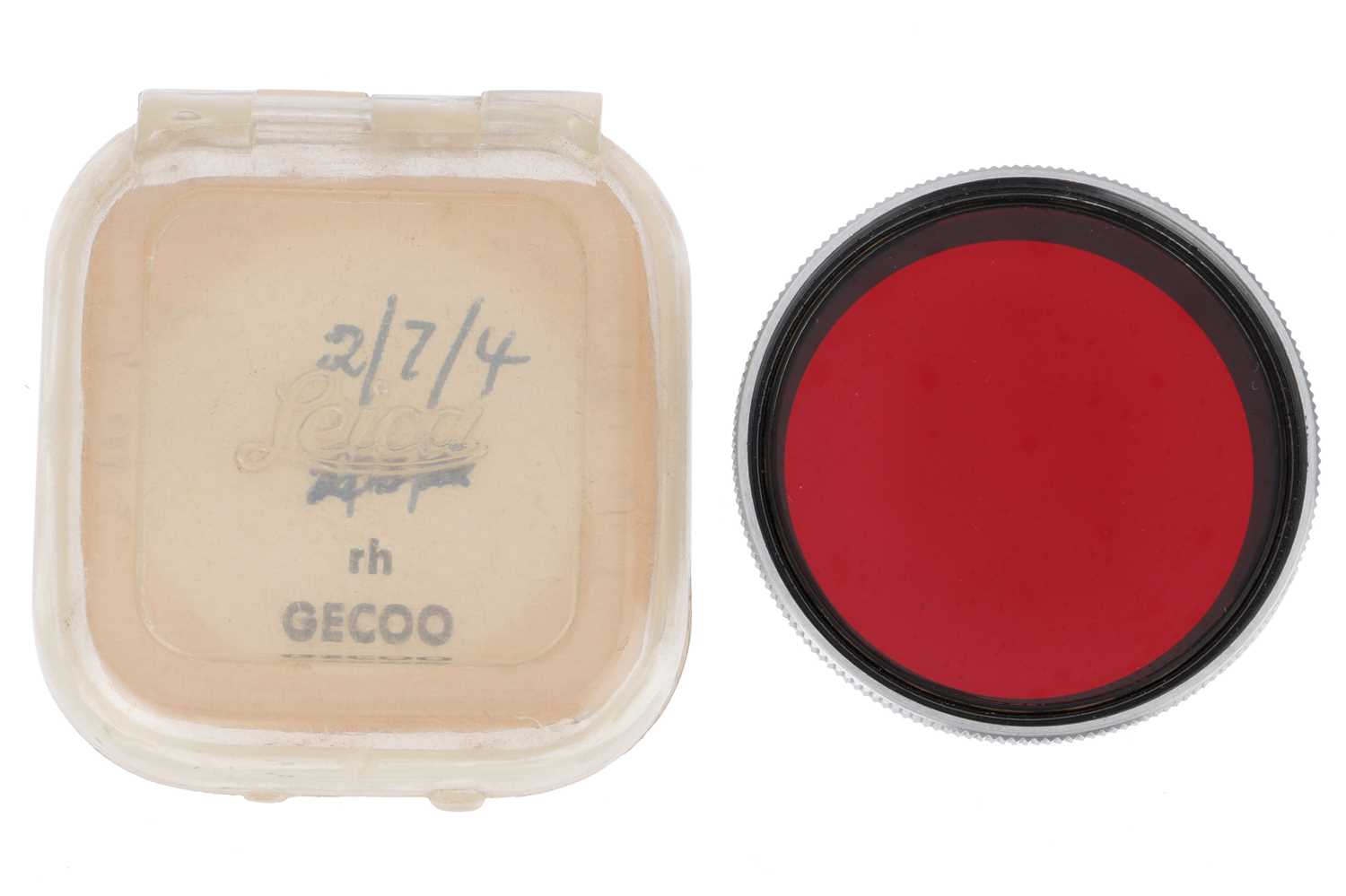 Lot 41 - A Leitz Leica GECOO Red (Rh) Summitar Lens Filter