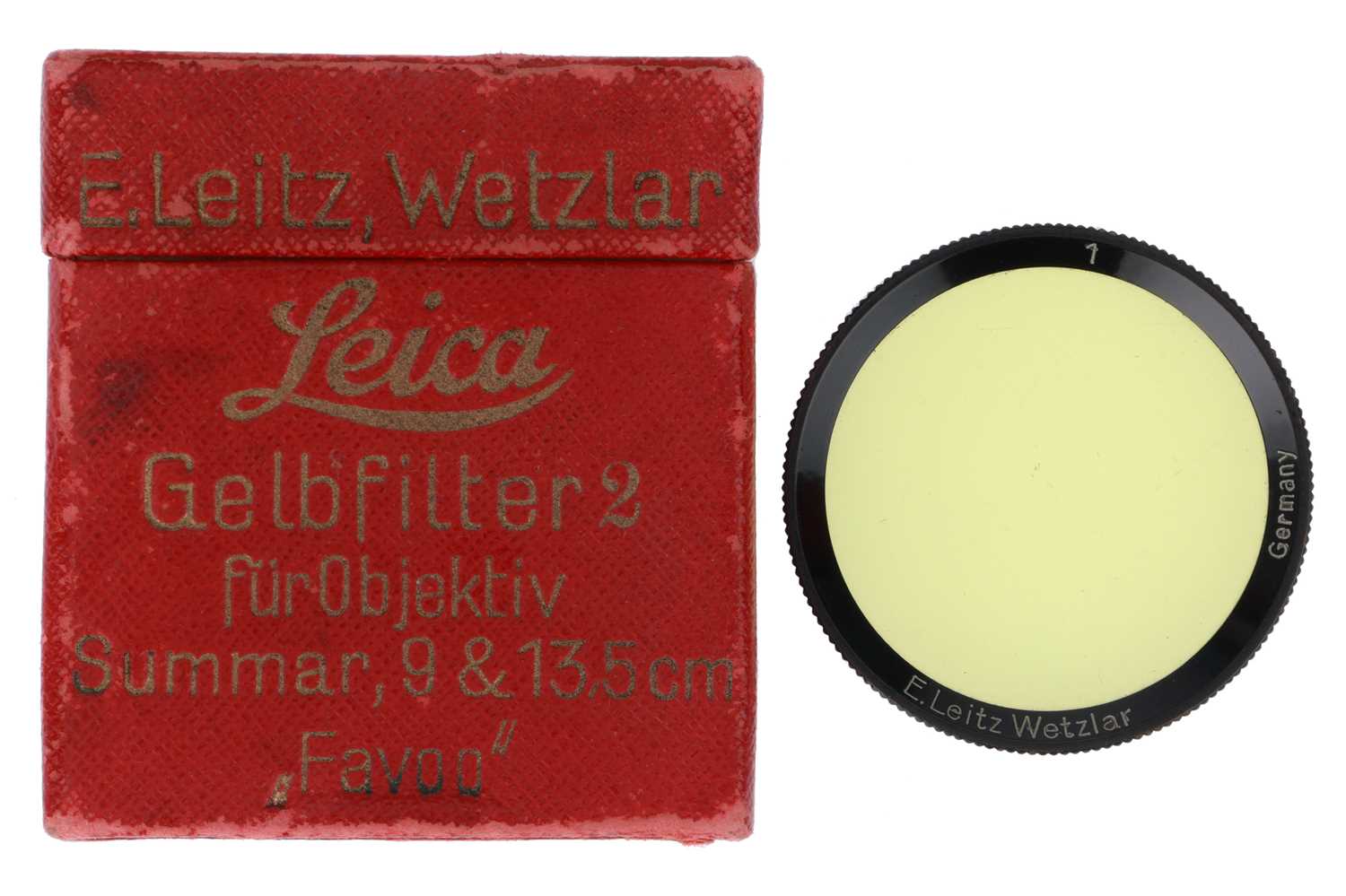 Lot 44 - A Leitz Wetzlar "FAVOO" Yellow filter 2 