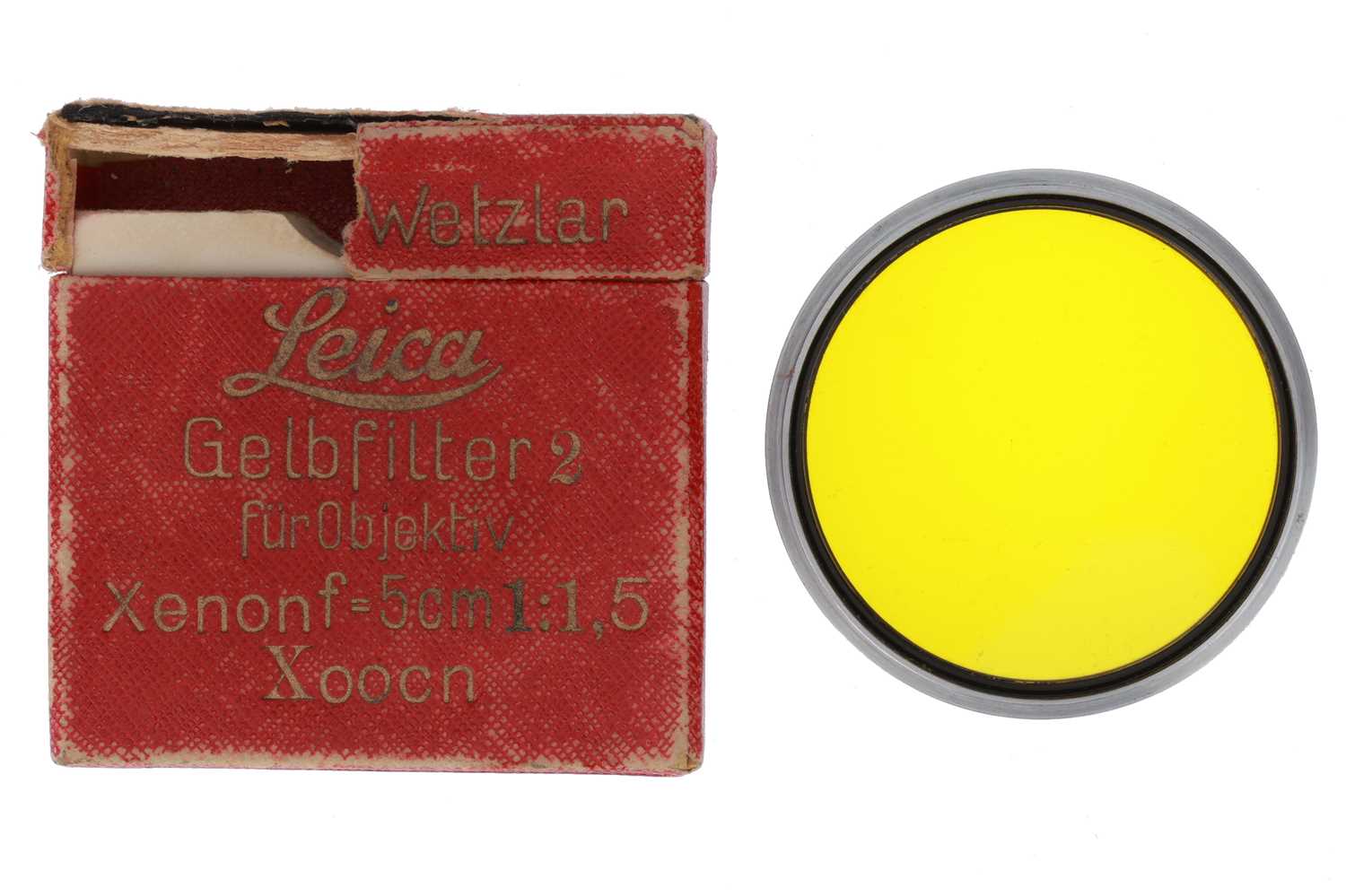 Lot 45 - A Leitz Wetzlar "XOOCN" Yellow filter 2 