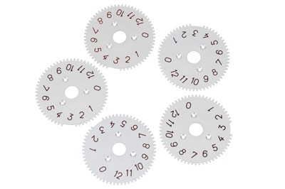 Lot 308 - A Group of Rolleiflex Frame Counter Number Dials