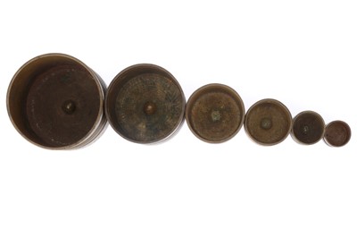 Lot 276 - A Tamil Bronze Capacity Measures