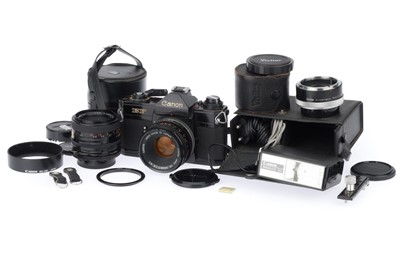 Lot 110 - A Canon EF 35mm SLR Camera Outfit