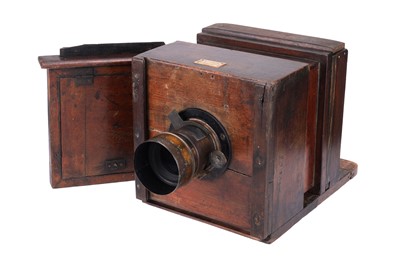 Lot 473 - A W. Lawley 5x5" Wet Plate Sliding Box Camera