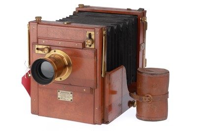 Lot 178 - A Meagher Half Plate Mahogany Tailboard Camera