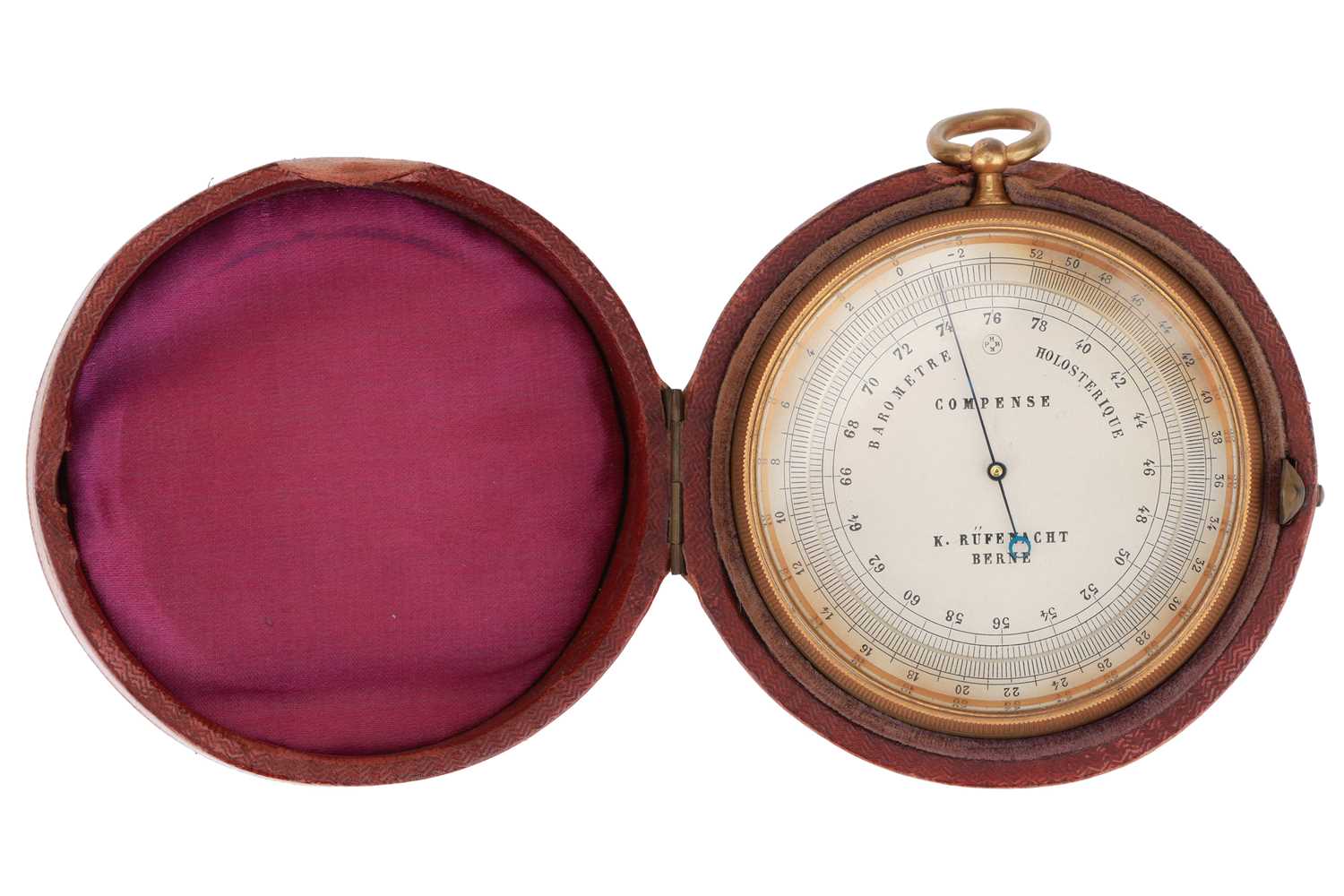 Lot 246 - Large Pocket Barometer, Berne, Switzerland,