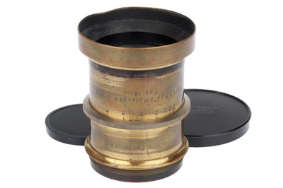 Lot 165 - A Busch Rapid Aplanat f/8 No5 18 inch Brass Lens