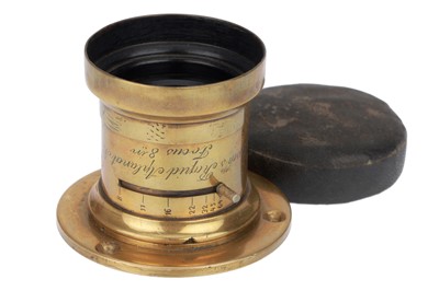 Lot 194 - A Busch's Rapid Aplanat f/8 No2 8 inch Brass Lens