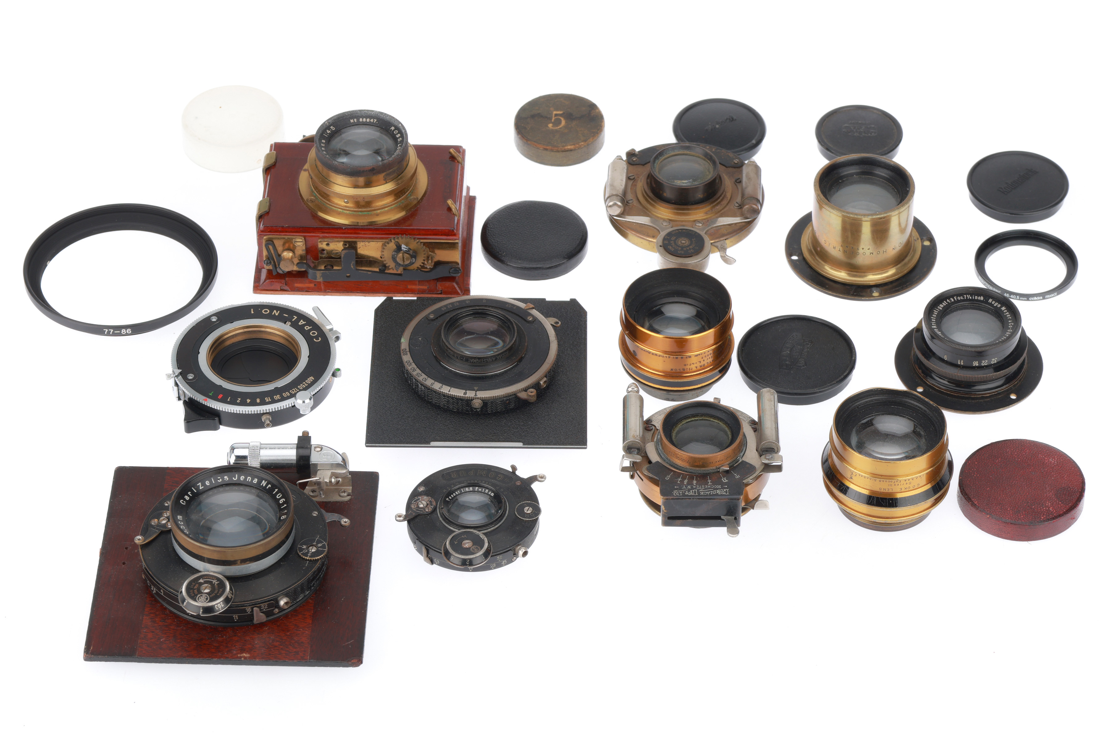 Lot 196 - A Selection of Large Format Lenses,
