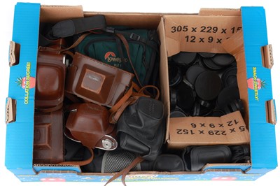 Lot 264 - A Selection of Camera Cases and Lens Caps