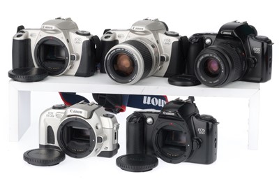 Lot 73 - A Group of Canon SLR Cameras