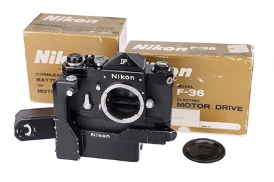 Lot 147 - A Nikon F SLR Camera w/Nikon F-36 Motor Drive