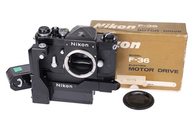 Lot 148 - A Nikon F SLR Camera w/Nikon F-36 Motor Drive
