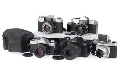 Lot 127 - A Group of 35mm SLR Cameras