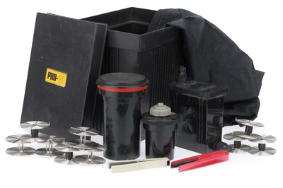 Lot 213 - A Selection of Cases and Developing Tanks