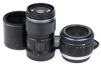 Lot 142 - A Pair of Olympus Digital Camera Lenses