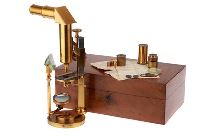 Lot 204 - A Simon Plossl Microscope