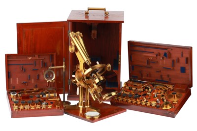 Lot 206 - Impressive Beck Binocular 'International' Microscope