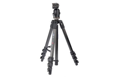 Lot 232 - A Manfrotto Carbon One 444 Tripod and Manfrotto 488 Head