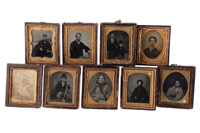 Lot 8 - Collection of 8 Ninth Plate Ambrotypes