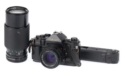 Lot 80 - A Canon A-1 35mm SLR Camera Outfit
