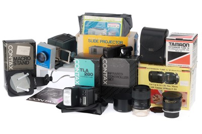 Lot 270 - to include a Contax Infrared Controller set, A...