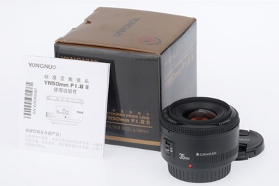 Lot 203 - A Yongnuo 35mm f/2 Camera Lens