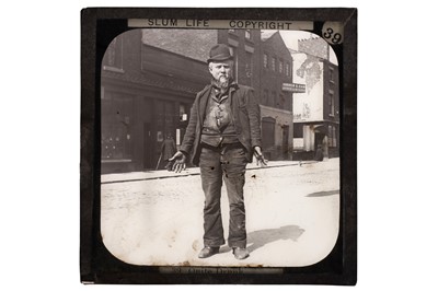 Lot 154 - Magic Lanterm Slide Set, Slum Life in one of our Great Cities, Liverpool, 1892