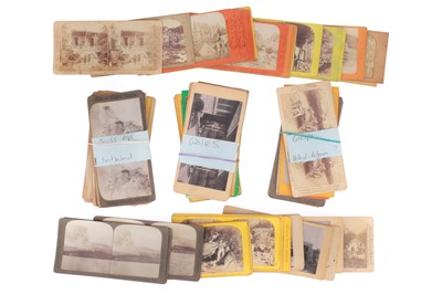 Lot 335 - Large Collection of Stereo Cards Including European Scenes