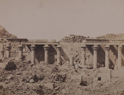 Lot 37 - Felix Tenyard (1817-1892) Nubia, Ile de Fileh (Philae)