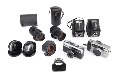 Lot 339 - A Group of Cameras and Lenses
