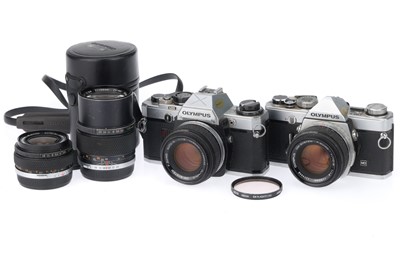 Lot 238 - A Pair of Olympus 35mm SLR Cameras