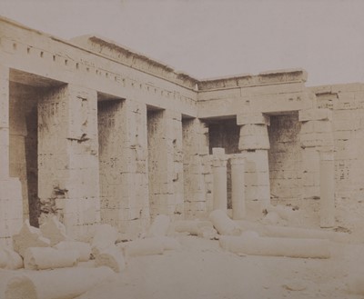 Lot 39 - Felix Tenyard (1817–1892), Egypt, Medinet Abour (Thebes).