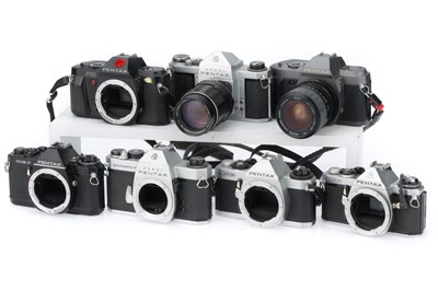 Lot 247 - A Group of Pentax 35mm SLR Camera Bodies