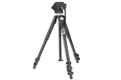 Lot 305 - A Manfrotto 055WNB Tripod and 128RC Head