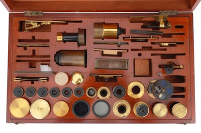 Lot 215 - Large Set of Accessories for a Microscope