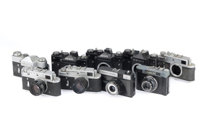 Lot 100 - A Selection of Soviet Cameras