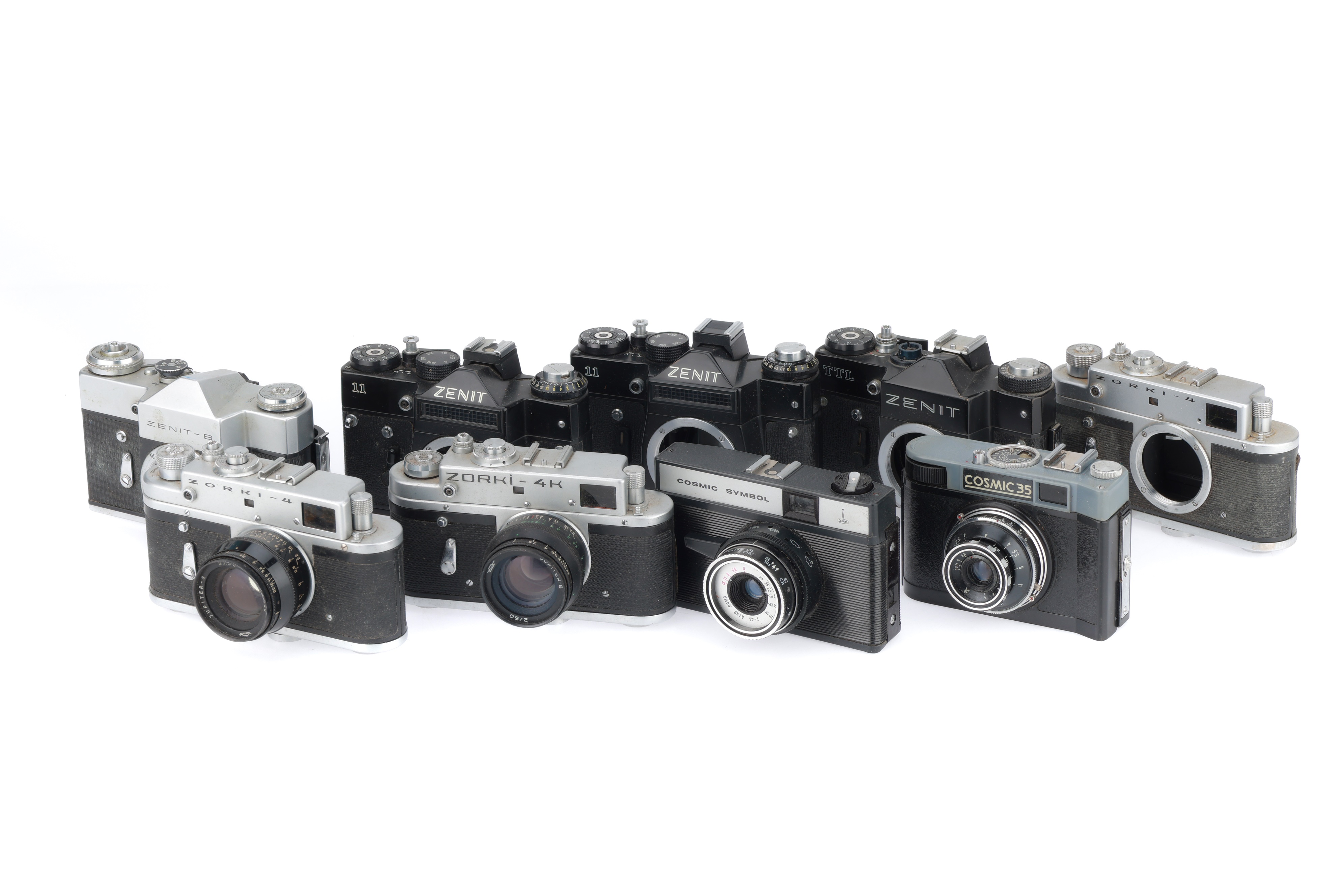 Lot 100 - A Selection of Soviet Cameras,