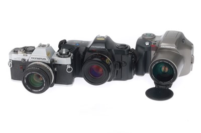 Lot 240 - A Group of Olympus 35mm Cameras