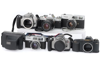 Lot 178 - A Mixed Group of Canon Cameras