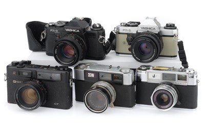 Lot 111 - A Group of Yashica Cameras