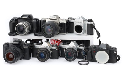 Lot 248 - A Group of Pentax 35mm SLR Camera Bodies