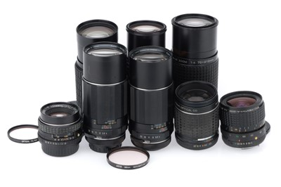 Lot 469 - A Selection of Pentax Lenses