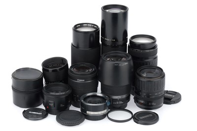 Lot 473 - A Group of Canon Camera Lenses