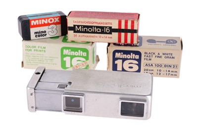Lot 186 - A Minolta 16 16mm Subminiature Camera