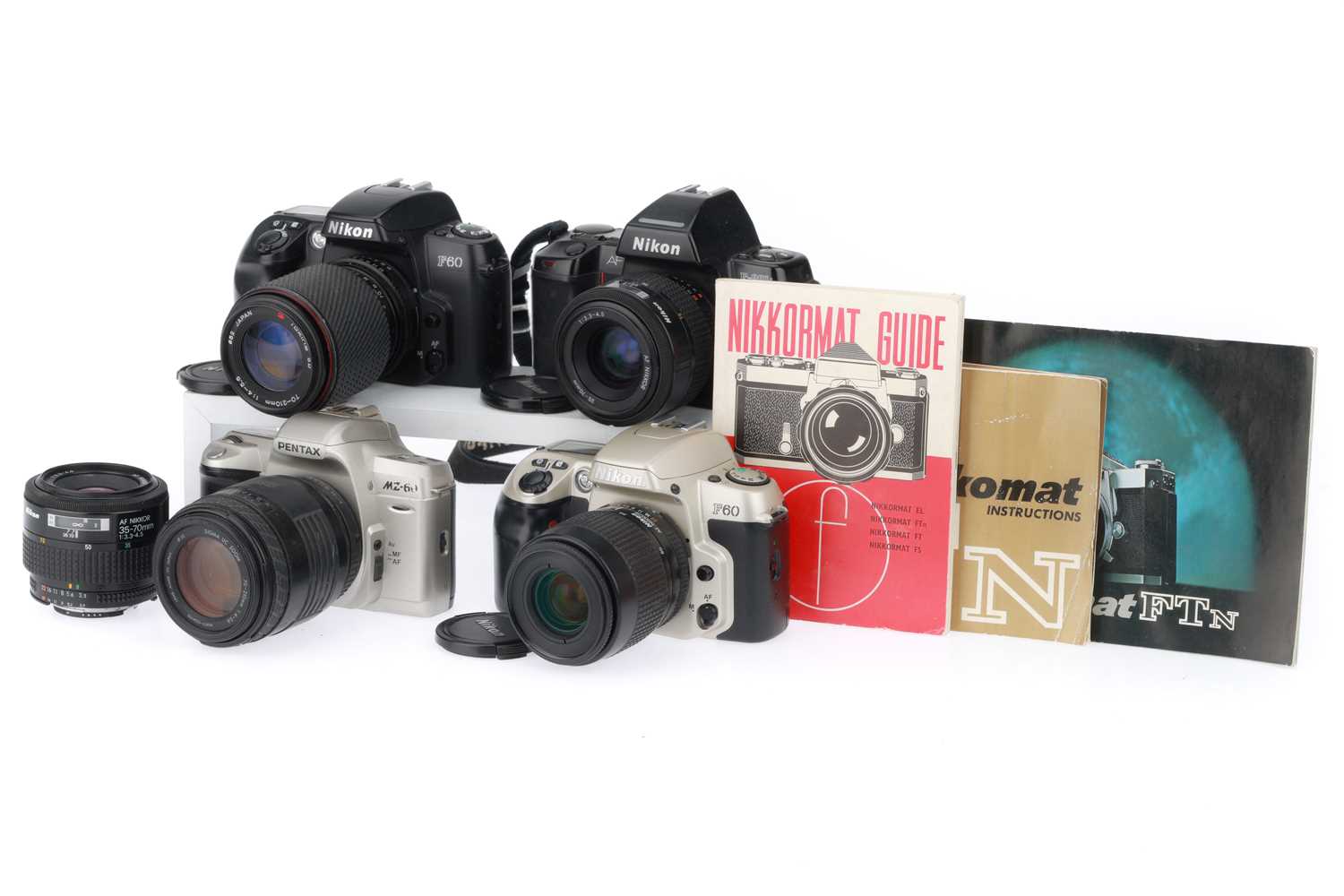 Lot 77 - A Selection of 35mm SLR Cameras,