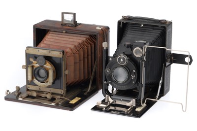 Lot 287 - A Pair of Folding Plate Cameras
