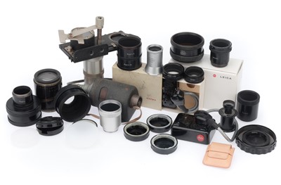 Lot 57 - A Group of Leitz Tubes and Accessories