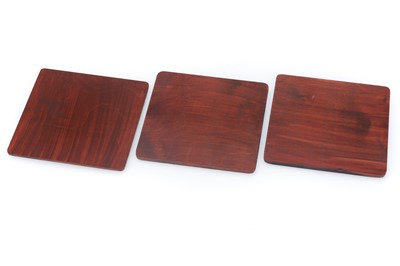 Lot 293 - Three Wooden Lens Boards for Deardorf Large Format Cameras