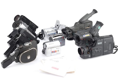 Lot 504 - A Selection of Cine Cameras and VCRs